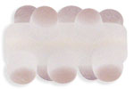 Bumpy Tube 20/13mm : Matte - Crystal with Lt Amethyst Dots