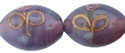 Aventurine Flower Bead 12/8mm - Oval : Amethyst