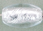 Silver Foil Oval Tubes 13/8mm: Crystal
