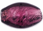 Silver Foil Oval Tubes 13/8mm : Amethyst
