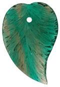 Leaves - 25/17mm: Emerald/Black Diamond