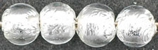 Silver Foil Rounds 6mm : Crystal