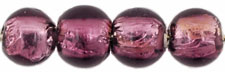 Silver Foil Rounds 6mm : Amethyst