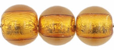 Silver Foil Rounds 8mm : Topaz