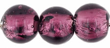 Silver Foil Rounds 8mm: Amethyst