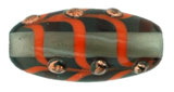 Orange Bumpy Ovaled Tube 18/8mm: Black Diamond