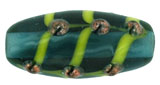 Yellow Bumpy Ovaled Tube 18/8mm: Montana Blue