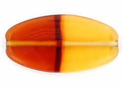 Thin Ovals 32/18mm : Lt Topaz/Dk Topaz