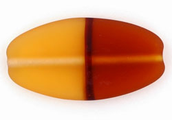 Thin Ovals 32/18mm : Matte - Lt Topaz/Dk Topaz