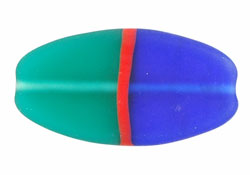 Thin Ovals 32/18mm : Matte - Emerald/Cobalt