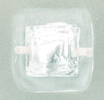 Large Bubble Cube 18mm: Crystal
