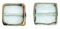 Stained Glass Squares 14 x 13mm: Crystal