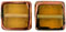 Stained Glass Squares 14 x 13mm : Lt Topaz