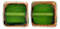 Stained Glass Squares 14 x 13mm: Olivine