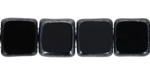 Table Cut Tile Bead 6mm : Hematite