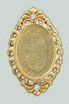 Ribbon Oval Connector 15/23mm : Gold