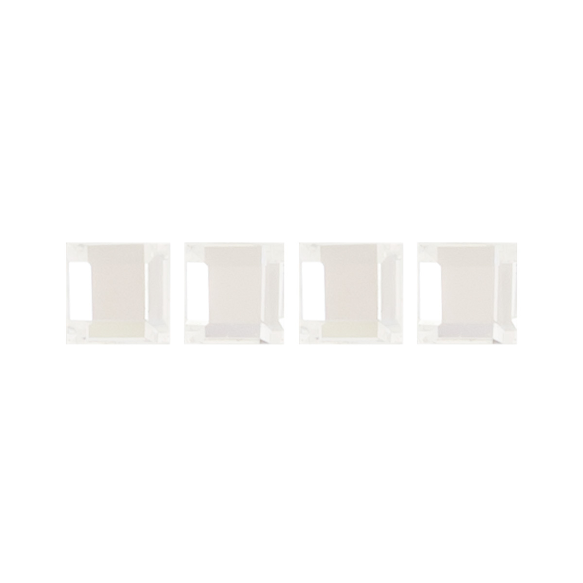 Preciosa : MC 23-210 Square FB 3 x 3mm - Crystal (144pcs)