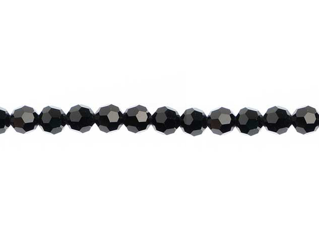 Preciosa : MC Bead Reg.Cut 19-602 Round 3mm - Jet (40pcs)