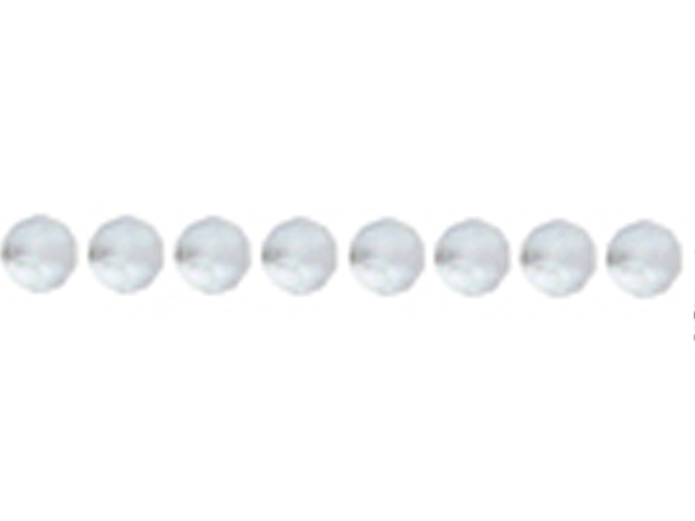 Preciosa : MC Bead Reg.Cut 19-602 Round 4mm - Matte Crystal (40pcs)