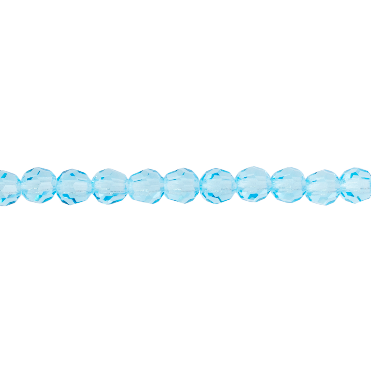 Preciosa : MC Bead Reg.Cut 19-602 Round 4mm - Aqua Bohemica (40pcs)