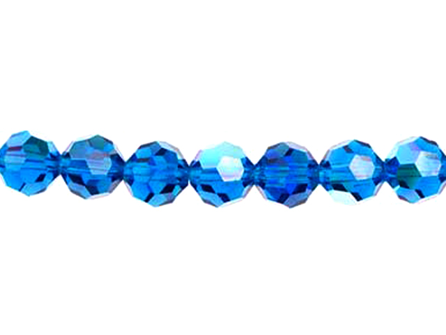 Preciosa : MC Bead Reg.Cut 19-602 Round 4mm - Capri Blue (40pcs)