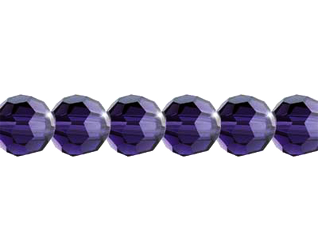 Preciosa : MC Bead Reg.Cut 19-602 Round 4mm - Tanzanite (40pcs)