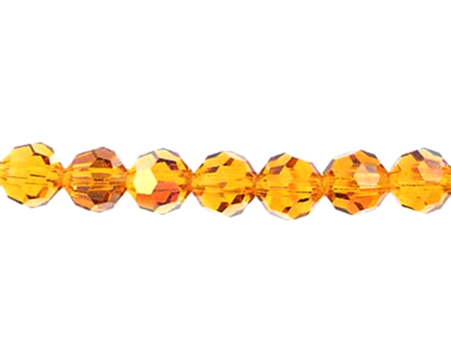 Preciosa : MC Bead Reg.Cut 19-602 Round 4mm - Topaz AB (40pcs)