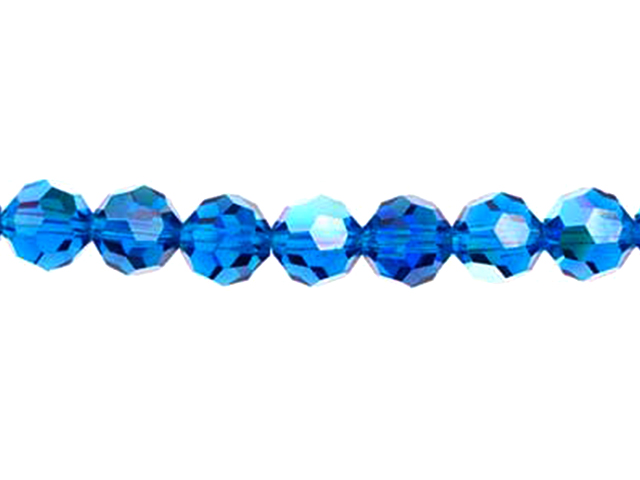 Preciosa : MC Bead Reg.Cut 19-602 Round 5mm - Capri Blue (32pcs)