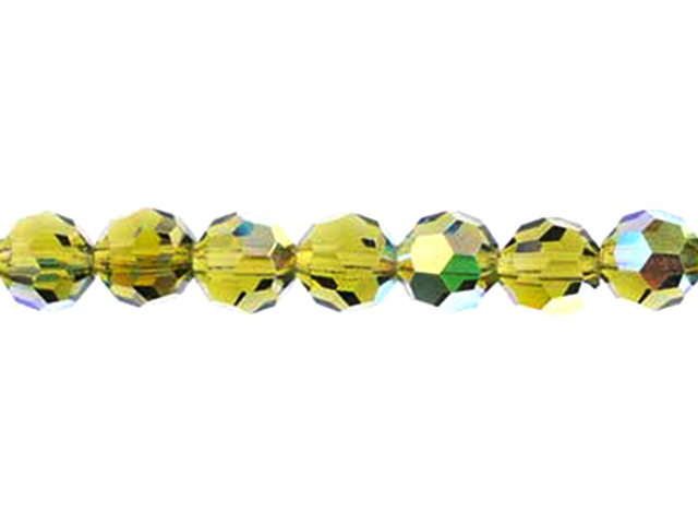 Preciosa : MC Bead Reg.Cut 19-602 Round 5mm - Olivine AB (32pcs)