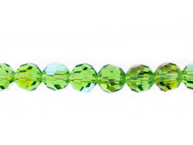 Preciosa : MC Bead Reg.Cut 19-602 Round 5mm - Peridot AB (32pcs)