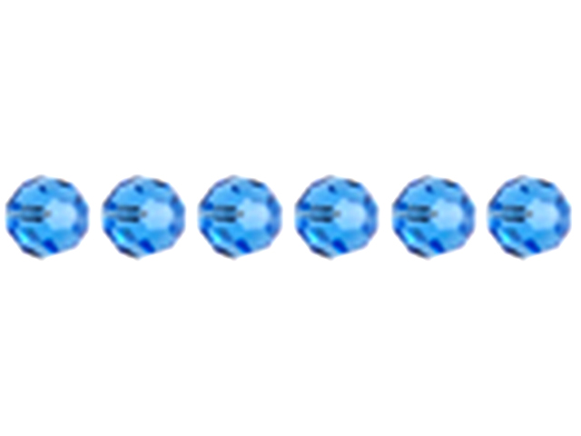 Preciosa : MC Bead Reg.Cut 19-602 Round 5mm - Sapphire (32pcs)