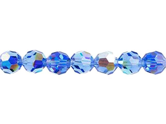 Preciosa : MC Bead Reg.Cut 19-602 Round 5mm - Sapphire AB (32pcs)