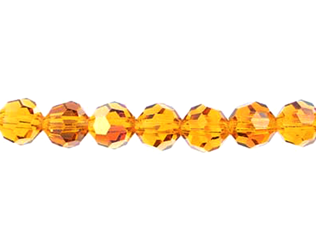 Preciosa : MC Bead Reg.Cut 19-602 Round 5mm - Topaz AB (32pcs)