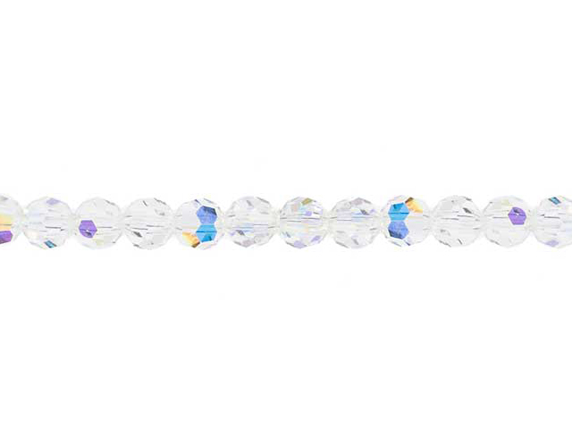 Preciosa : MC Bead Reg.Cut 19-602 Round 6mm - Crystal AB (36pcs)