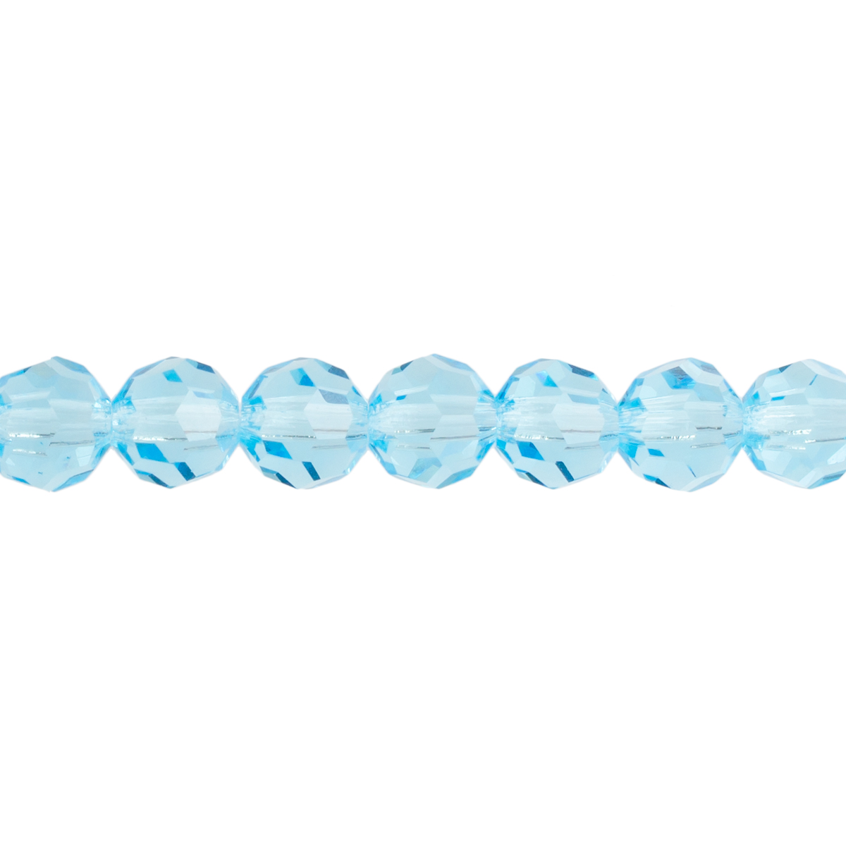 Preciosa : MC Bead Reg.Cut 19-602 Round 6mm - Aqua Bohemica (36pcs)