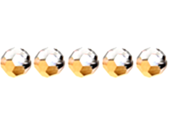 Preciosa : MC Bead Reg.Cut 19-602 Round 6mm - Aurum Halfcoat (36pcs)