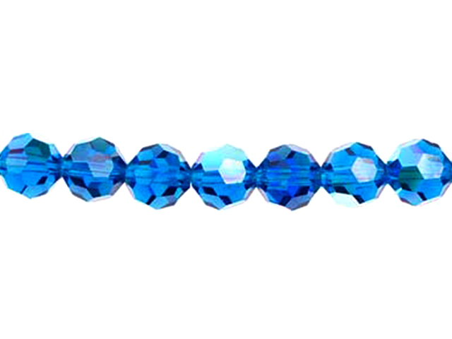 Preciosa : MC Bead Reg.Cut 19-602 Round 6mm - Capri Blue (36pcs)