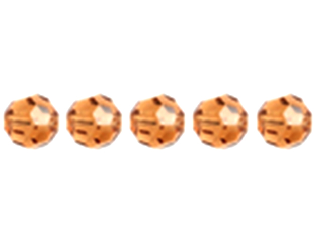 Preciosa : MC Bead Reg.Cut 19-602 Round 6mm - Light Colorado Topaz (36pcs)