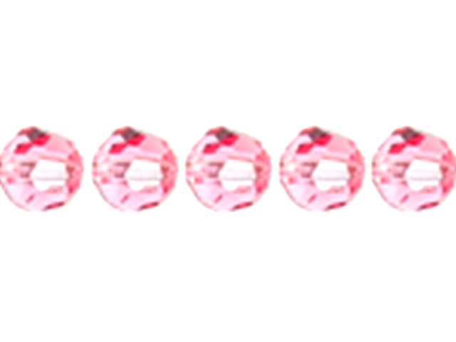 Preciosa : MC Bead Reg.Cut 19-602 Round 6mm - Rose (36pcs)