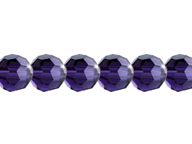 Preciosa : MC Bead Reg.Cut 19-602 Round 6mm - Tanzanite (36pcs)