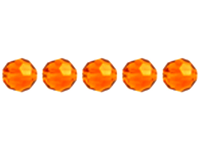 Preciosa : MC Bead Reg.Cut 19-602 Round 6mm - Topaz (36pcs)