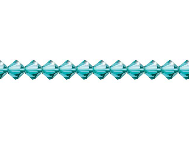 Preciosa : MC Bead 69-302 Rondell 4mm - Blue Zircon (40pcs)