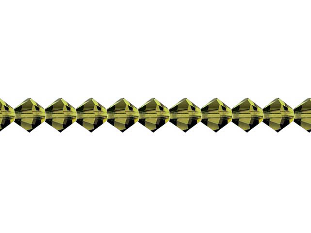 Preciosa : MC Bead 69-302 Rondell 4mm - Olivine (40pcs)