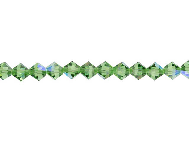 Preciosa : MC Bead 69-302 Rondell 4mm - Peridot AB (40pcs)