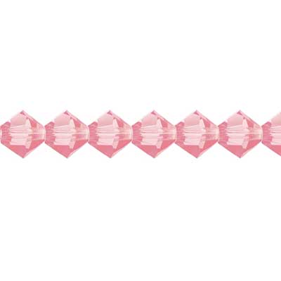 Preciosa : MC Bead 69-302 Rondell 4mm - Rose (40pcs)