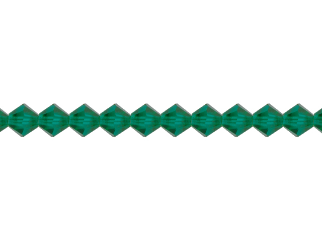 Preciosa : MC Bead 69-302 Rondell 5mm - Emerald (32pcs)