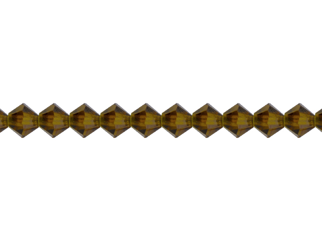 Preciosa : MC Bead 69-302 Rondell 5mm - Smoke Topaz (32pcs)