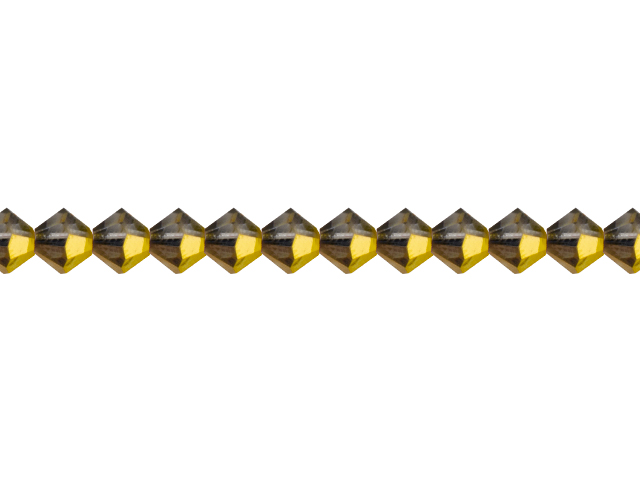 Preciosa : MC Bead 69-302 Rondell 6mm - Aurum Halfocat (36pcs)