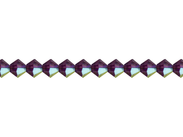 Preciosa : MC Bead 69-302 Rondell 6mm - Amethyst AB (36pcs)