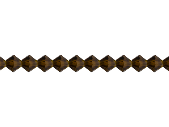 Preciosa : MC Bead 69-302 Rondell 6mm - Smoke Topaz (36pcs)